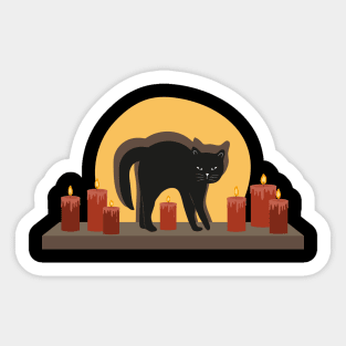 Cat and dark 1 Sticker